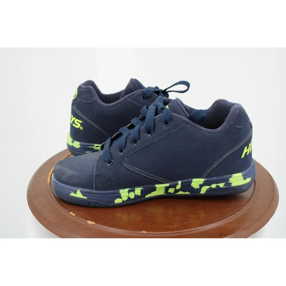 Heelys Propel 2.0‎ Shoes Boys Size 6 Blue Neon Green Colorblock Sneaker Wheels